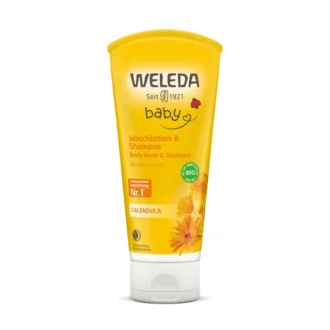 Weleda Šampon i gel za tuširanje beba od nevena, 200ml