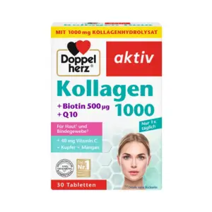 Doppelherz Aktiv Kollagen 1000 + Biotin 500 + Q10, 30 tableta