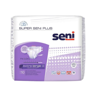 Seni Super Noćne pelene za odrasle Plus, XL, 10 komada